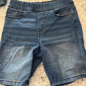 DKNY Women's Dark Blue Denim Jean Shorts